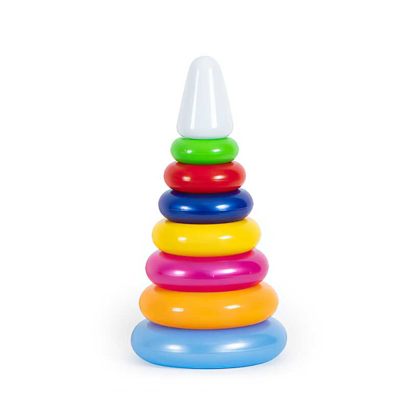 гр Іграшка дитяча “Піраміда Веселка 2“ 1819 (25) “BAMSIC“, 15х29 см