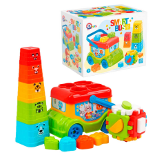 гр Іграшка для розвитку “Автобус“ 0389 (9) “Technok Toys“, сортер, куб, пірамідка, у коробці