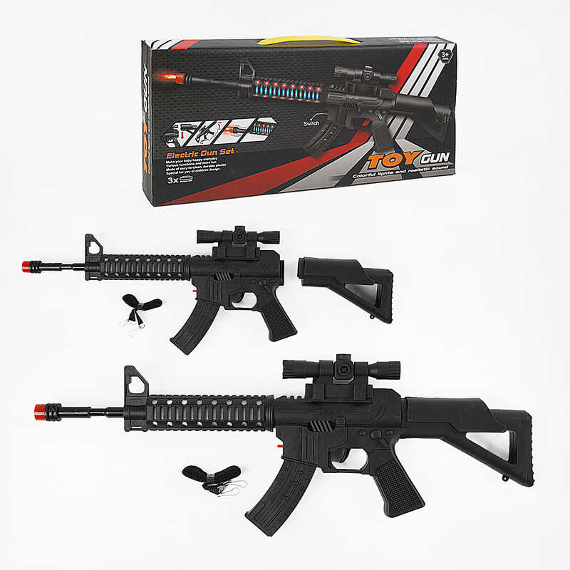 Автомат HT-7 (48/2) звук, підсвічування, оптичний приціл, в коробці 