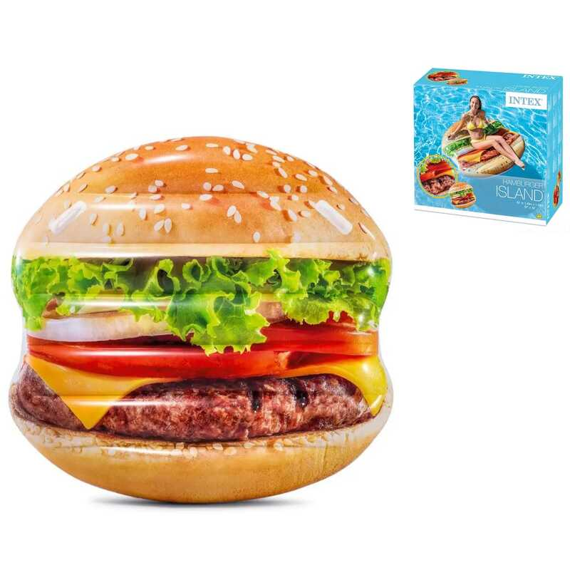 Intex Матрац 58780 EU “Гамбургер“ (6) розмір 145х142см, від 6-ти років