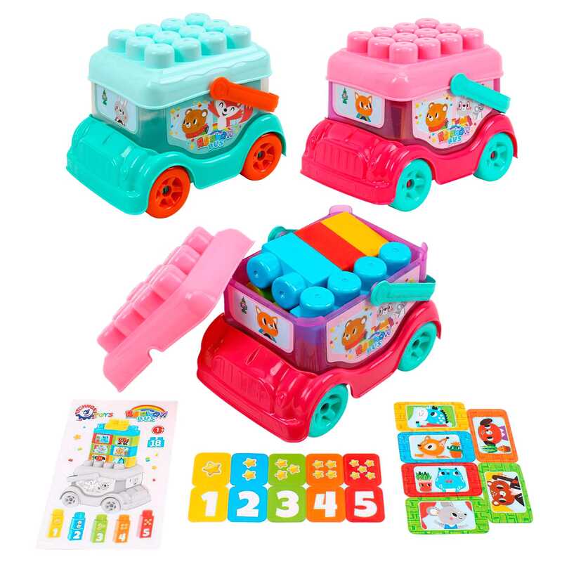 гр Автобус-конструктор 0396 (6) “Technok Toys“, 18 деталей, у сітці