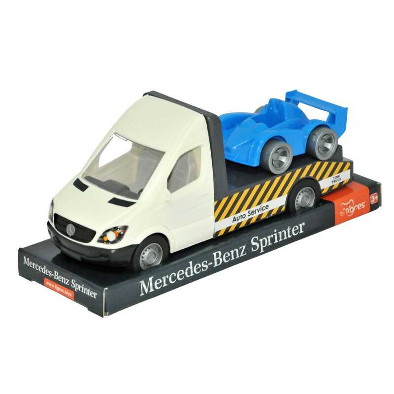 гр Автомобіль “Mercedes-Benz Sprinter“ евакуатор 39708 (білий) на планшетці (6) “Tigres“