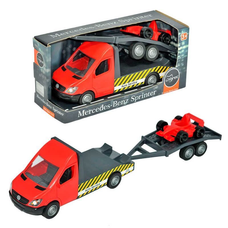 гр Автомобіль “Mercedes-Benz Sprinter“ Евакуатор з лафетом  39740 (12) червоний “Tigres“