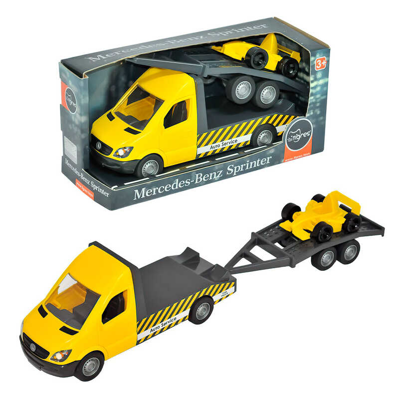 гр Автомобіль “Mercedes-Benz Sprinter“ Евакуатор з лафетом  39741 (8) жовтий “Tigres“