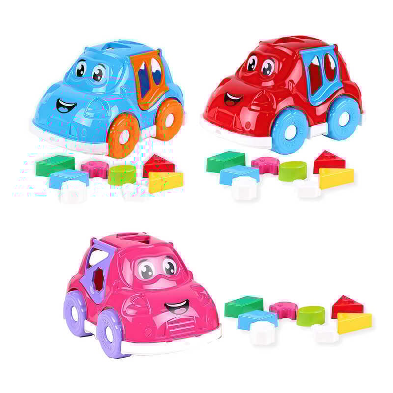 гр Автомобіль 5927 (6) “Technok Toys“ 3 кольори, геометричні фігури, сортер, 25 см, в пакеті