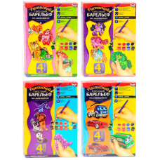 гр Барельєф мал РГБ-02-01,02,03, (12) “Danko Toys“, 6 видів, у коробці