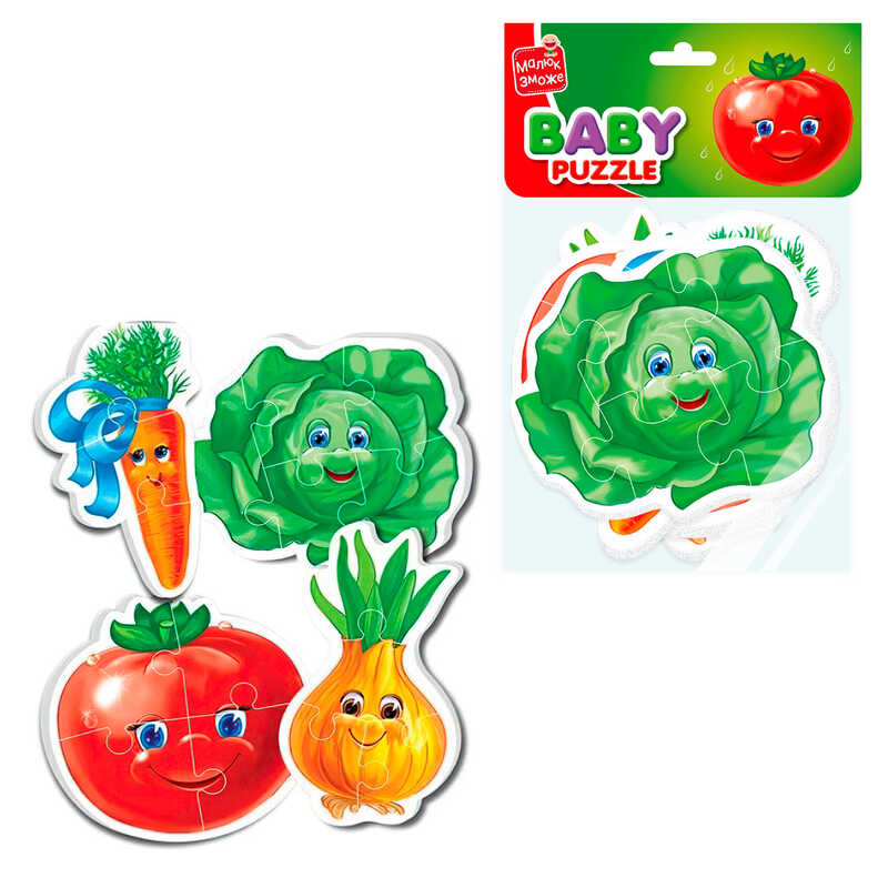 гр Бебі пазли  “Овочі“ VT 1106-76 (50) укр “Vladi Toys“, в пакеті