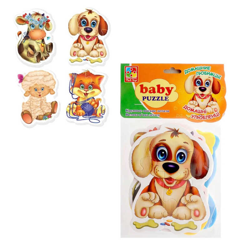 гр “Бебі пазли“ Домашні улюбленці“ VT 1106-81 (50) рус “Vladi Toys“