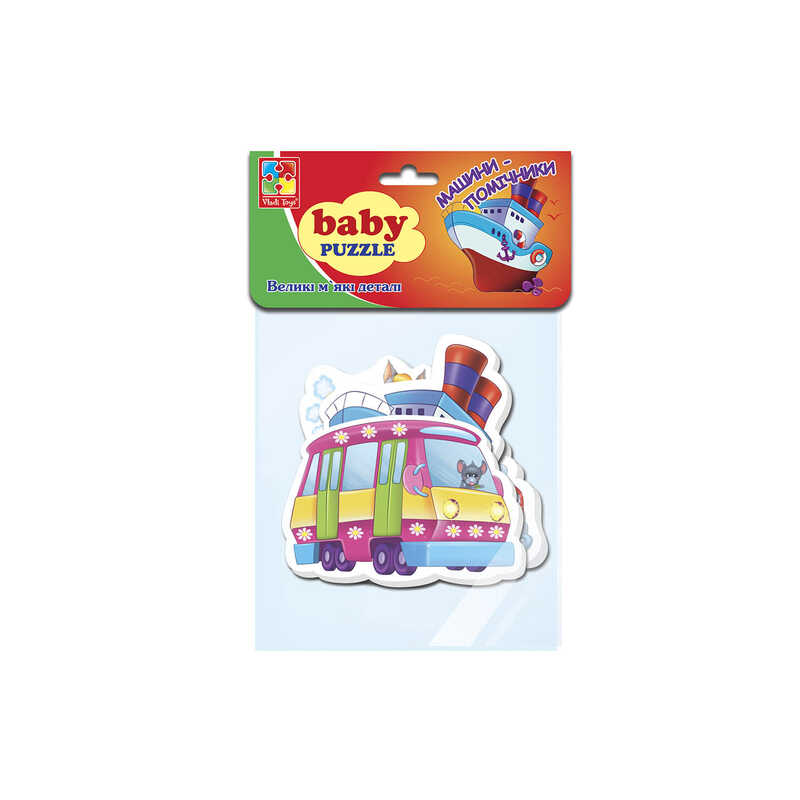 гр Бебі пазли “Машинки-помічники“ VT 1106-78 (50) укр “Vladi Toys“