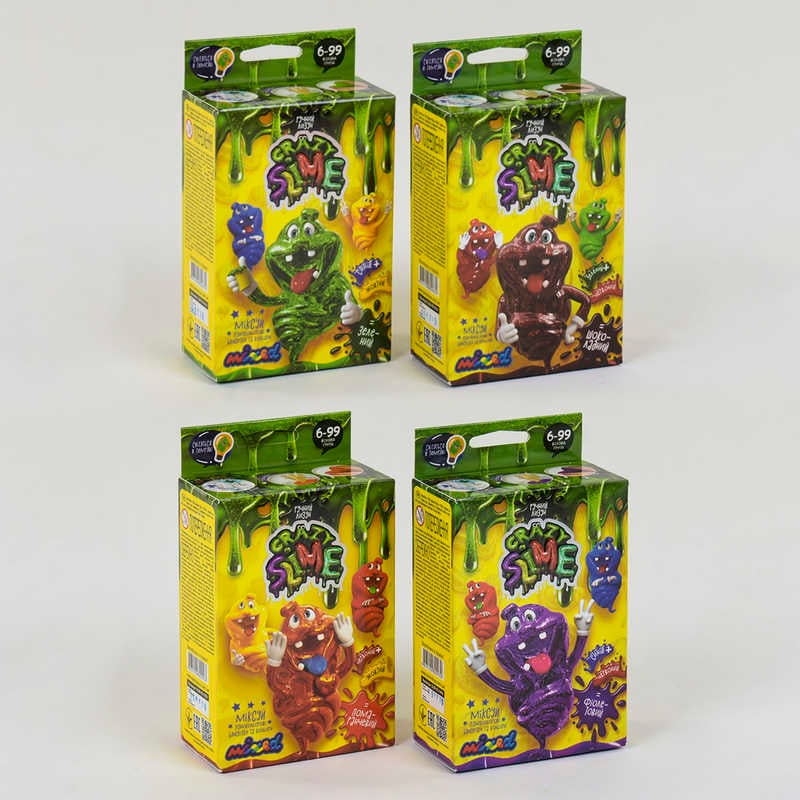 гр Набір для проведення дослідів “Crazy Slime MINI“ УКР (16) SLM-02-01U.02U.03U.04U “Danko Toys“
