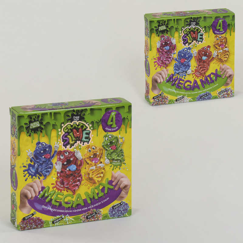 гр Набір для проведення дослідів 4 в 1 “Crazy Slime“ (10) SLM-03-01U УКР, 02U “Danko Toys“