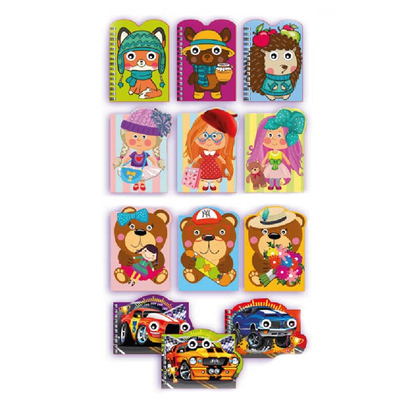 гр Блокнот “Оченята“ Б-Ф7-50 (36) А7, 40 арк, лаківка, пружина “Апельсин“ 115*85 ВИДАЄТЬСЯ МІКС ВИДІВ