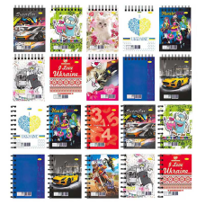 гр Блокнот Б-Л6-40 (20) А6, 40арк,  лаківка, пружина збоку та пружина зверху “Апельсин“ ВИДАЄТЬСЯ МІКС ВИДІВ