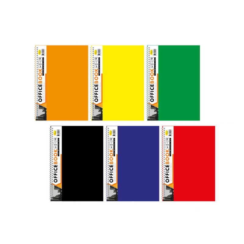 гр Блокнот Б-БП5-90 (10) А5, 90арк, пластик, 2 розіл., пружина збоку “Апельсин“ ВИДАЄТЬСЯ МІКС ВИДІВ