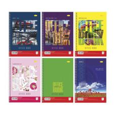 гр Блокнот Б-Л4-80 (10) А4, 80арк, лаківка, пружина збоку “Апельсин“ ВИДАЄТЬСЯ МІКС ВИДІВ