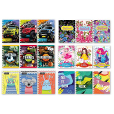 гр Блокнот Б-П6-40 (20) А6, 40 арк, пружина збоку ВИДАЄТЬСЯ МІКС ВИДІВ “Апельсин“