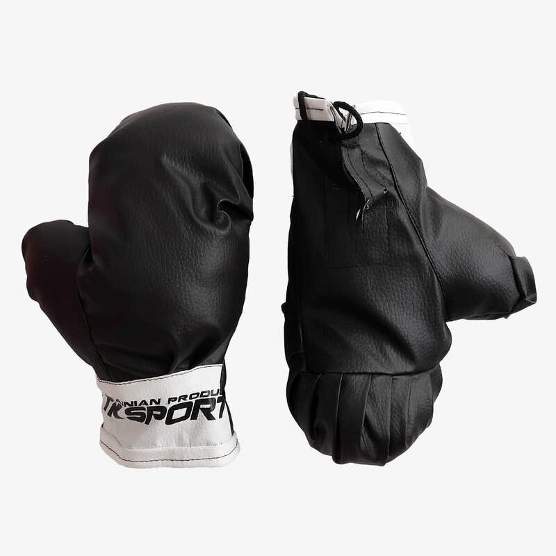 гр Боксерські рукавички Б-20718 колір чорні, 6 унцій (1) “TK Sport“, у пакеті