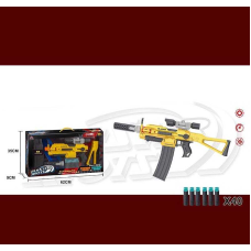 Автомат SB 584 (12/2) на батарейках, 40 м`яких набоїв на присосці, магазин на 22 патрони, в коробці