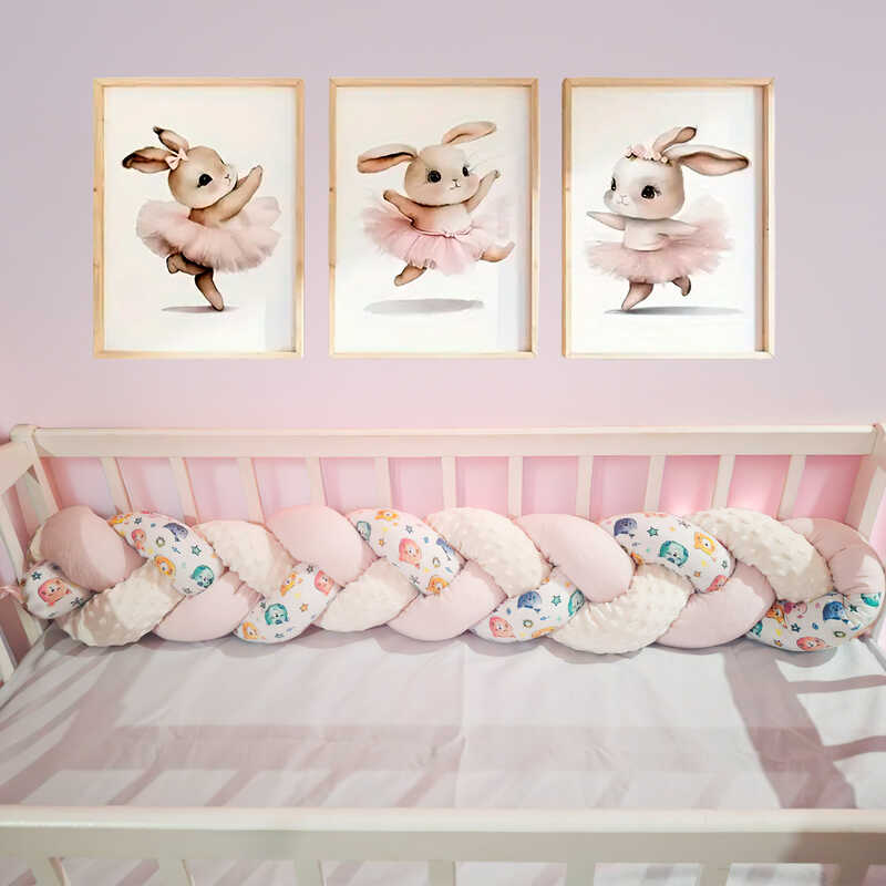 гр Бортик у ліжко “Косичка“ 71057 (1) тканина ФЛАНЕЛЬ, ПЛЮШ Minky, наповнювач СИНТЕПУХ, розмір 120*18 см “Bimbo“