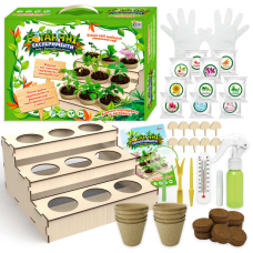 гр Ботанічні експерименти 26072 (6) “4FUN Game Club“, підставка, ґрунт, насіння, пляшечка з розпилювачем, градусник, в коробці