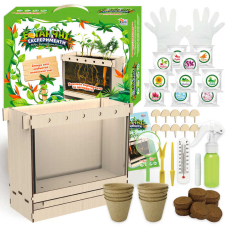 гр Ботанічні експерименти 70228 (6) “4FUN Game Club“, ґрунт, бокс, рукавички, клей, садові інструменти, термометр, таблички, насіння, інструкція, в коробці