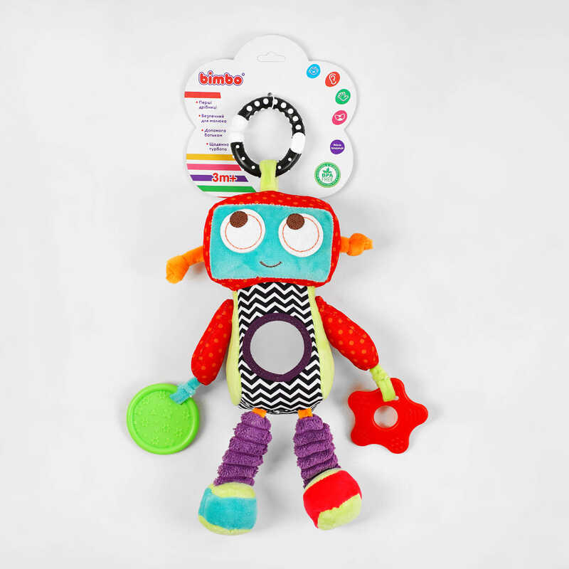 гр Брязкальце C 55889 (200) “Bimbo“, “Робот“, “мелодія вітру“, прорізувачі, в пакеті