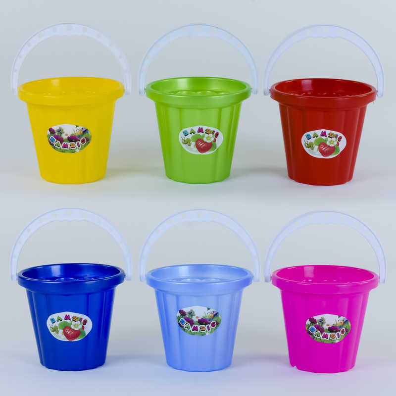 гр Відро вел. №1 порожнє 011 (90) “BAMSIC“ 6 кольорів