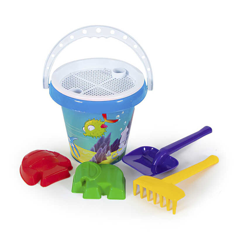 гр Відро класик №11 1280 (25) “BAMSIC“, відро, формочки, лопатка, граблі, сито гр Відро класик №11 1280 (25) “BAMSIC“, відро, формочки, лопатка, граблі, сито