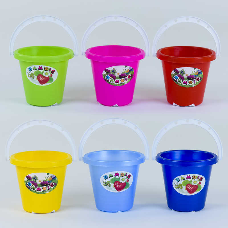 гр Відро мал. порожнє 012 (80) “BAMSIC“ 6 кольорів