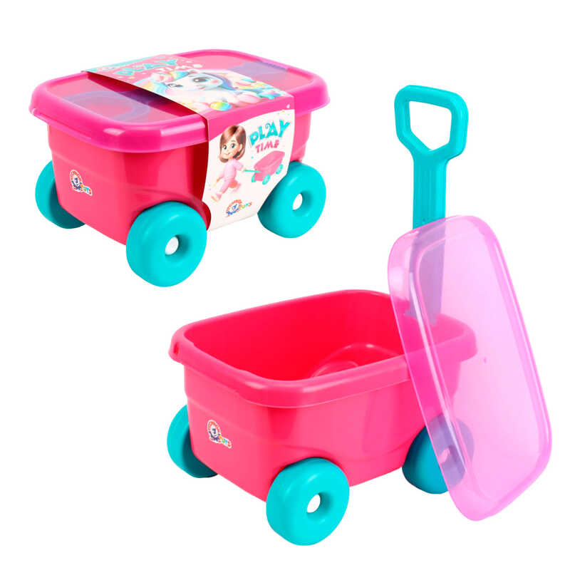 гр Візок 1386 (2) “Technok Toys“, розміри: 38х28х22 см, висота ручки: 54 см