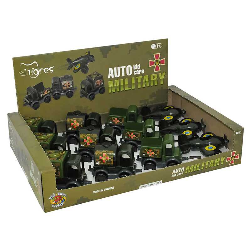 гр Військові машинки “Kid cars“ 39899 ЦІНА ЗА 12 ШТУК У БОКСІ (96) “Tigres“
