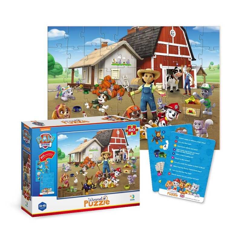 гр Вімельпазл 200452 (144) 60 елементів “Paw Patrol на фермі“ в коробці “DoDo“ гр Вімельпазл 200452 (144) 60 елементів “Paw Patrol на фермі“ в коробці “DoDo“