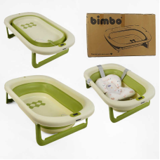 гр Ванна BM-60530 (1) “Bimbo“, 79х47х21 см, розкладна, клапан зливу, розкладні ніжки, електронний датчик температури, матрац, в коробці