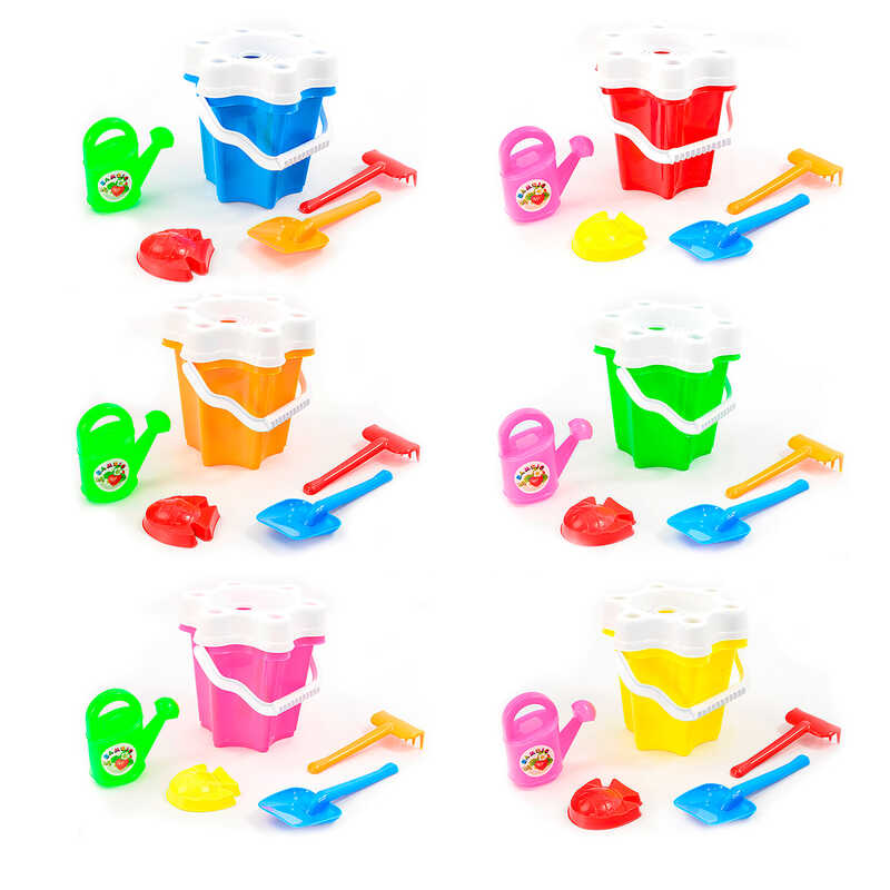 гр Відро “Квіточка -3“ набір + лійка мал. 012/6 (6) “BAMSIC“