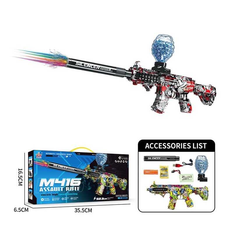 Автомат WH 68-2 (36) акумулятор 7.4 V, автоматичний та механічний принципи роботи, стріляє орбізами, підсвічування, в коробці