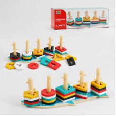 гр Геометричний сортер 90051 (30) “4FUN Game Club Wood“, “Акула“, у коробці