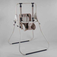 гр Гойдалка 0-м “Алінка“ 25140 (1) капучино з бежевим, бежевий каркас, зміна положення спинки “сидячи/лежачи“, у пакеті