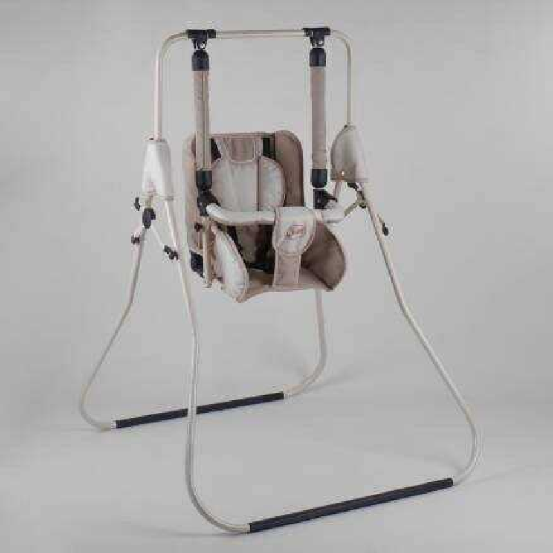 гр Гойдалка 0-м “Алінка“ 25140 (1) капучино з бежевим, бежевий каркас, зміна положення спинки “сидячи/лежачи“, у пакеті