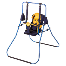 гр Гойдалка підлогова “Алінка“ 24877 (1) темно-синій каркас, темно-синя матерія, жовтий гномик