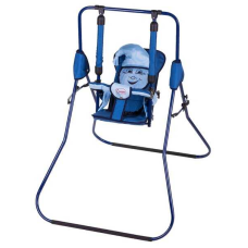 гр Гойдалка підлогова “Алінка“ 24884 (1) темно-синій каркас, темно-синя матерія, блакитний гномик