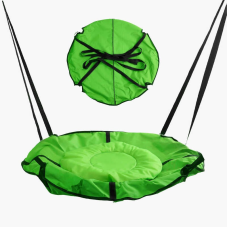 гр Гойдалка-гамак, колір салатовий GL 270895 (1) D подушки = 60 см, подушка з водонепроникного матеріалу, 120-150 кг, ремінці, D чохла = 105 см, знімний чохол, в пакеті