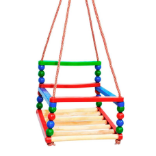 гр Гойдалки підвісні №3 дерево-пластик (10) в сітці