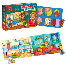 гр Гра з липучками “Бізі бук. Мій дім“ VT 1310-08 /укр/ (9) “Vladi Toys“, 6 сторінок, 2 кільця, 44 деталі, набір липучок, в коробці