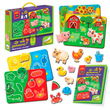 гр Гра з липучками “Де чиє дитинча“ VT 1310-05 /укр/ (18) “Vladi Toys“, в коробці