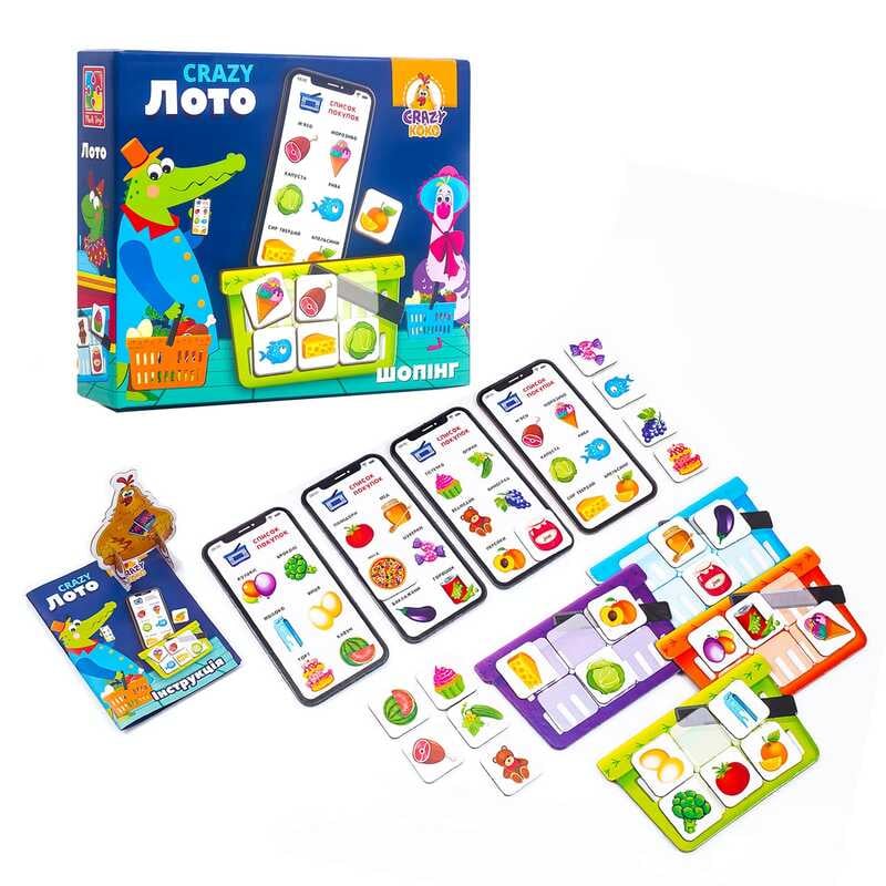 гр Гра настільна “Crazy Лото“ Шопінг - / укр / VT 8055-09 (12) “Vladi Toys“ гр Гра настільна “Crazy Лото“ Шопінг - / укр / VT 8055-09 (12) “Vladi Toys“