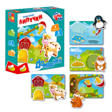 гр Гра з липучками “Будиночки“ - VT 1302-24 / укр / (14) “Vladi Toys“