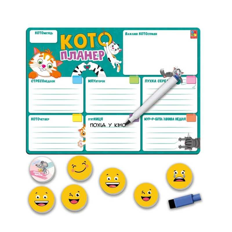 гр Магнітна дошка “Кото-планер“ VT3601-25 (17) “Vladi Toys“