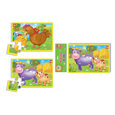 гр М“які пазли А5 “Тварини ферми“ VT 1103-44 (25) укр “Vladi Toys“, 12 елементів