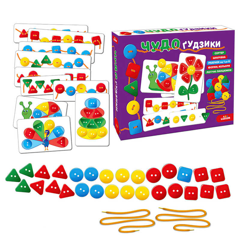 гр Гра настільна ME5032-13 “ЧУДОгудзики“ (17) “Ludum“, в коробці