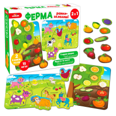 гр Гра настільна ME5032-14 EN “Ферма Рамки-вкладиші 2в1“ (34) “Ludum“